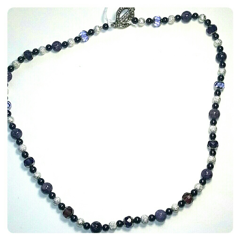 Purple and Silver necklace